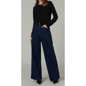 Joes Jeans High Rise Wide‎ Leg Dark Wash Denim Jeans NWT